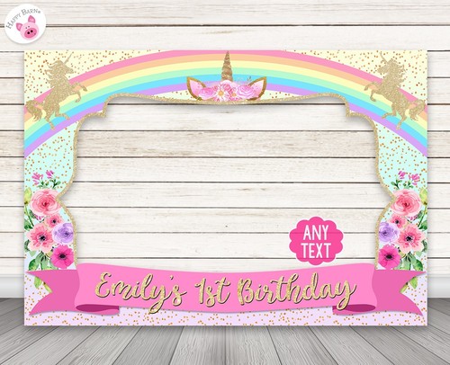Unicorn horn gold rainbow - horn,