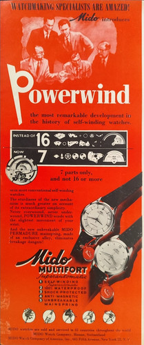 Mido montre publicité page - montre,