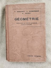 Ancien Livre Scolaire Géométrie Préparation écoles nationales d'arts et métiers