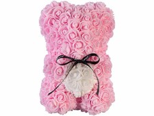 Ourson en roses artificielles