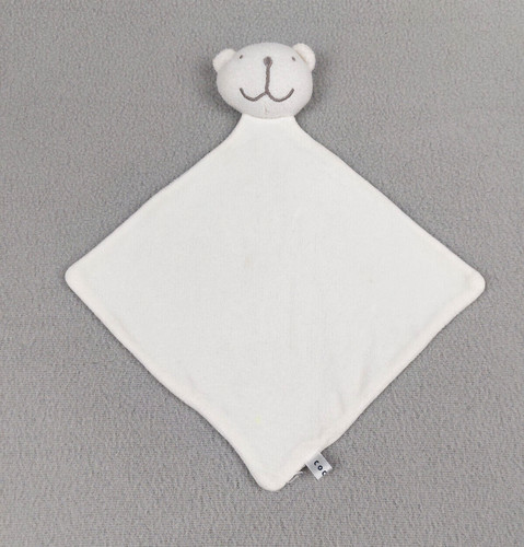 Doudou plat ours - , blanc