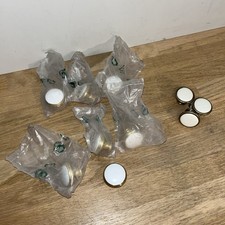 Lot De 10 Boutons Blanc Et