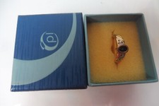 Bague Pierre Lang, Belle Bague Dorée Avec Pierres, Taille 55 (7)