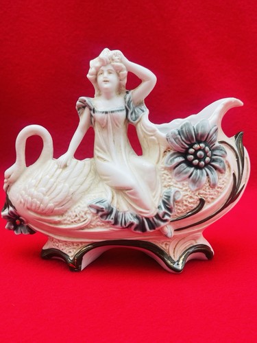 Jardinière ancienne biscuit - jardinière,