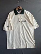 Vintage Tennis Polo Shirt Mens Medium Beige 90s Credit Valley Lawn Club DITRA