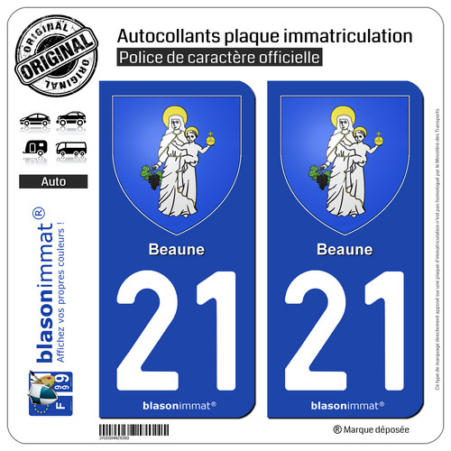 Stickers autocollant plaque - 2,