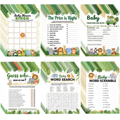 300 pcs baby shower games - baby,