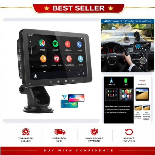 Autoradio portable pouces - portable,