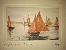 Eau forte originale "les