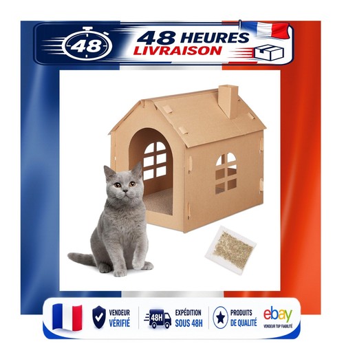 Maison pour chat carton - pour, en