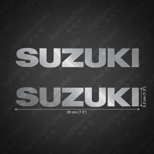 Stickers suzuki argenté - stickers,
