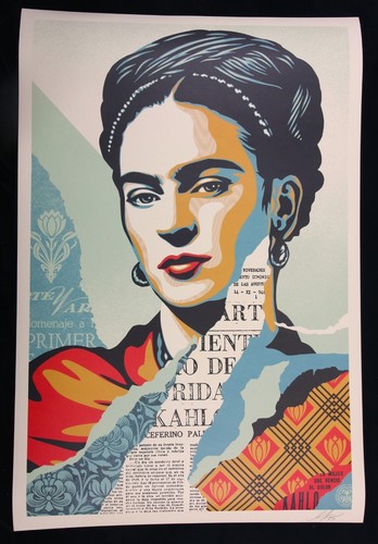 Shepard fairey frida kahlo - shepard,
