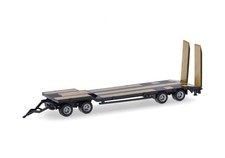 HERPA, GOLDHOFER TU4 Porte-engin noir, échelle 1/87, HER076142-009