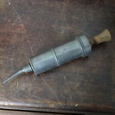 antique pewter veterinary enema clyster syringe 4
