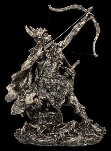 Figur viking bronzée - figur,
