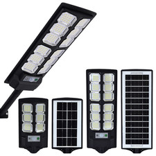 Lampadaire solaire panneau d'extérieur - Détecteur de mouvements - jardin, allée