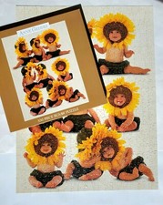 ANNE GEDDES 550 Piece Puzzle COMPLETE Vintage Sunflower Babies Ceaco 2312-2
