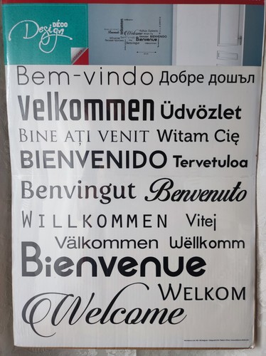Autocollant sticker bienvenue - sticker,