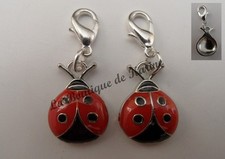2 CHARMS BRELOQUE COCCINELLE