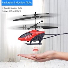 Mini-RC Induction Helicopter Toy Red Automatic NEW USD A8D4 W5U9 Kids F1T7
