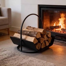 Porte-bûches en fer pour