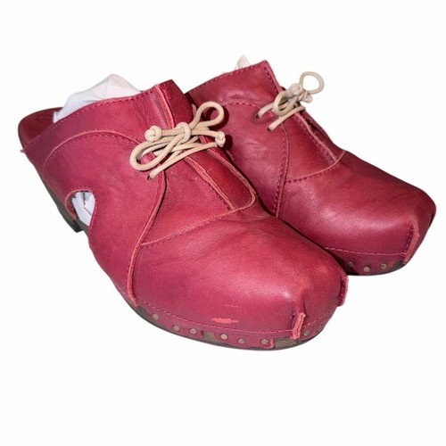 Sergio tomani red leather - , mule
