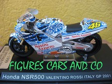 2001 Honda NSR 500 VALENTINO ROSSI GP 1/24 MOTORCYCLE MUGELLO RAIN TIRES