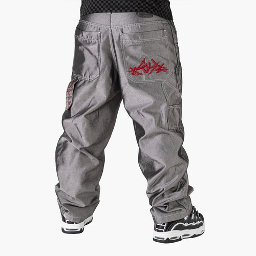 Pantalon silver metallic gray - pantalon,