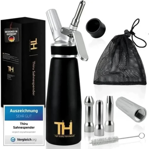 Siphon chantilly 500ml - 500ml, noir