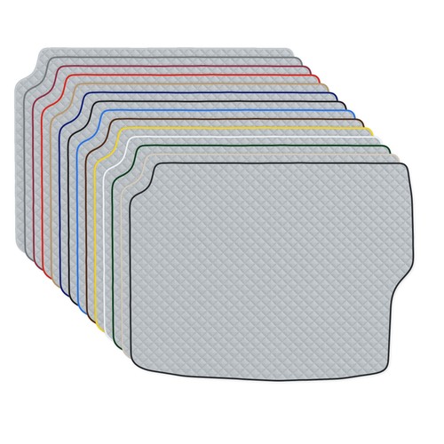Gris cuir éco tapis coffre - éco,