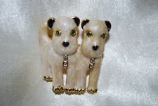 Twin Dogs Pin Terrier Beagle Shepherd  Puppy Pup Pet Veterinarian K-9 Vet D22