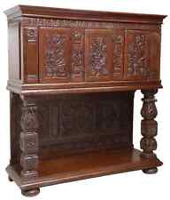 Dressoir, Cupboard, French Ren Revival, Carved, Floral Urns, Pinard, Early 1800s