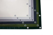 1,5m Largeur Camion Bache PVC Bâche Mat 600g/m2 avec Oeillets Industrieplane