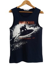 Débardeur bleu marine. Surfeur. Summer Waves. H&M. Taille 13 - 14 ans. 158 - 164