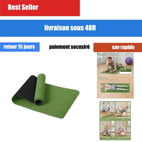 Tapis yoga antidérapant - tapis,
