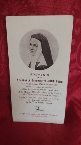 Relique sainte bernadette - relique,