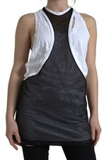 DSQUARED2 Haut Noir Blanc Ras