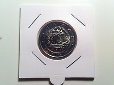 2 EURO BELGIQUE 2015 30 ANS DRAPEAU EUROPEEN COMMEMORATIVE NEUVE