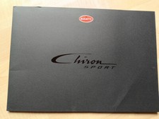 Bugatti Chiron Sport Original Sales Catalogue, 2018, Hardcover 16 Pages!!!