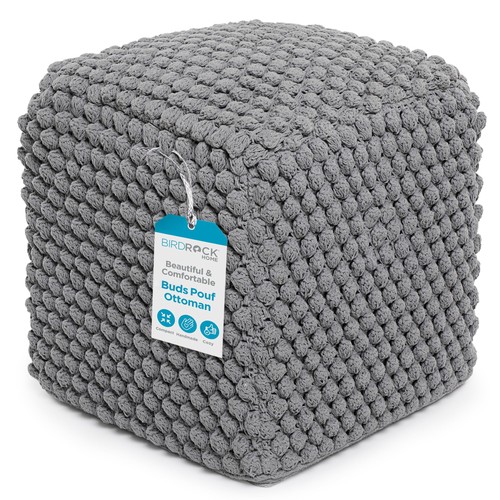 Birdrock home square pouf - birdrock,