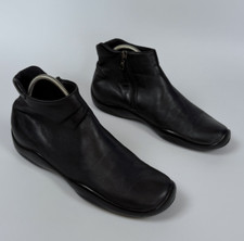 Rare Runway 1999 PRADA SPORT RED Tab Leather Side Zip Comfort Shoes Black Sz 37