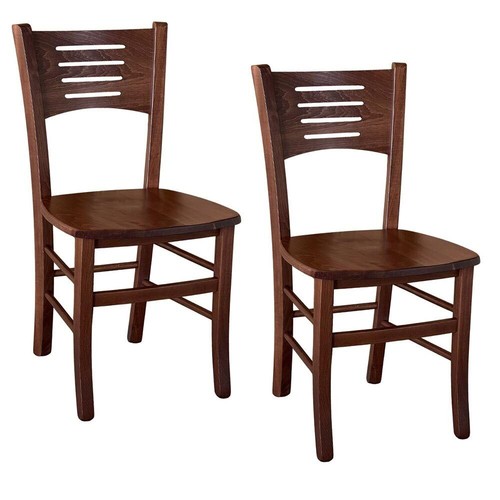 Chaise bois amelia noyer - bois,