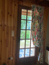 rideau tenture écru fleuri