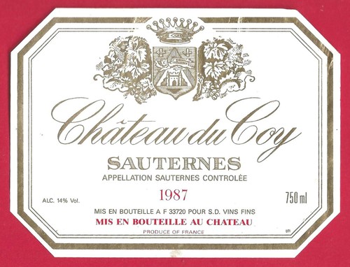 Etiquette label bordeaux - 76/98,