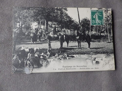 Cpa chasse courre en - cpa,