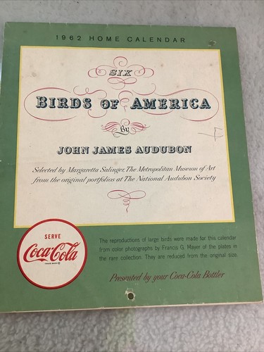 Rare 1962 coca cola birds - rare,