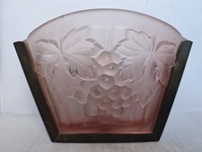 Noverdy France Pink Wall Sconce/Lamp With Original Liberty Era Base