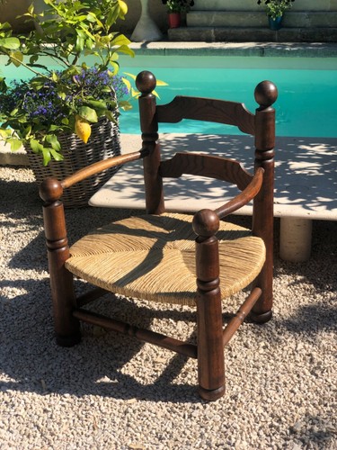 Fauteuil bas chêne - fauteuil, massif