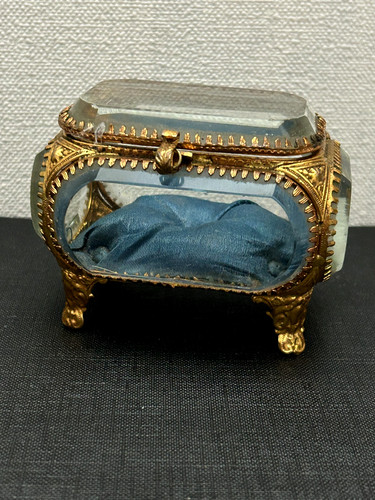 Boite coffre bijoux verre - boite,