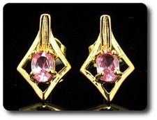Earrings Pink Sapphire 0